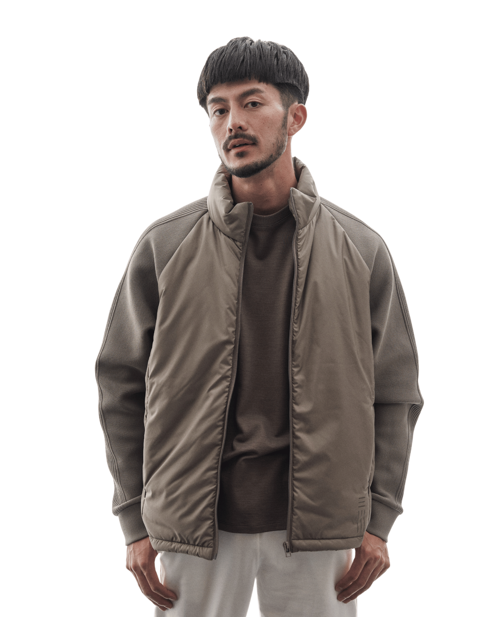 HYBRID KNIT SLEEVE BLOUSON